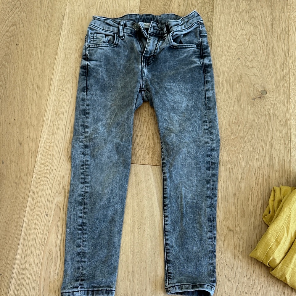 Zara Men's Washed Black Skinny Jeans